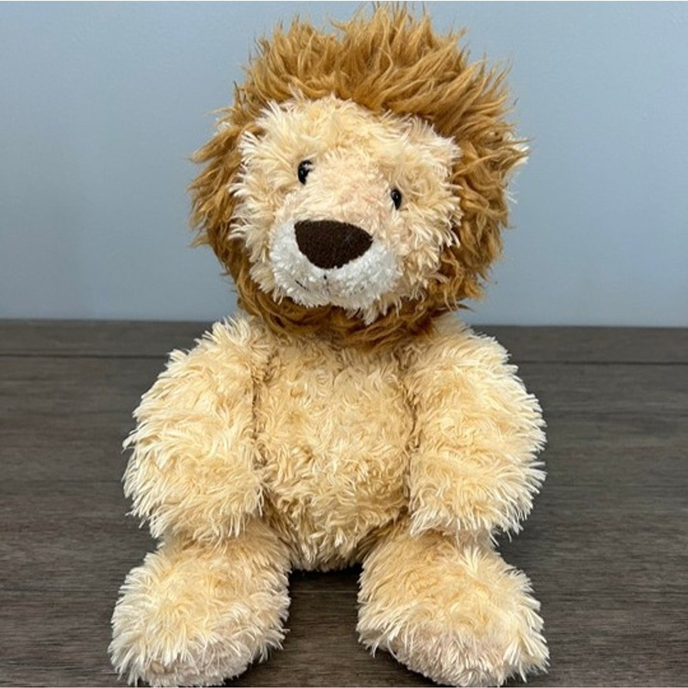 Aurora World Lion Plush Stuffed Animal Shaggy Mane Tan Gold 10 inch Safari Toy
